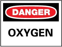 ACCUFORMNMC Accuformnmc D98PB Danger Oxygen Hazardous Material Sign