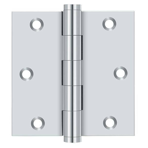 DELTANA Deltana DSB3526 Square Door Hinge 3.5x3.5 Bright Chrome