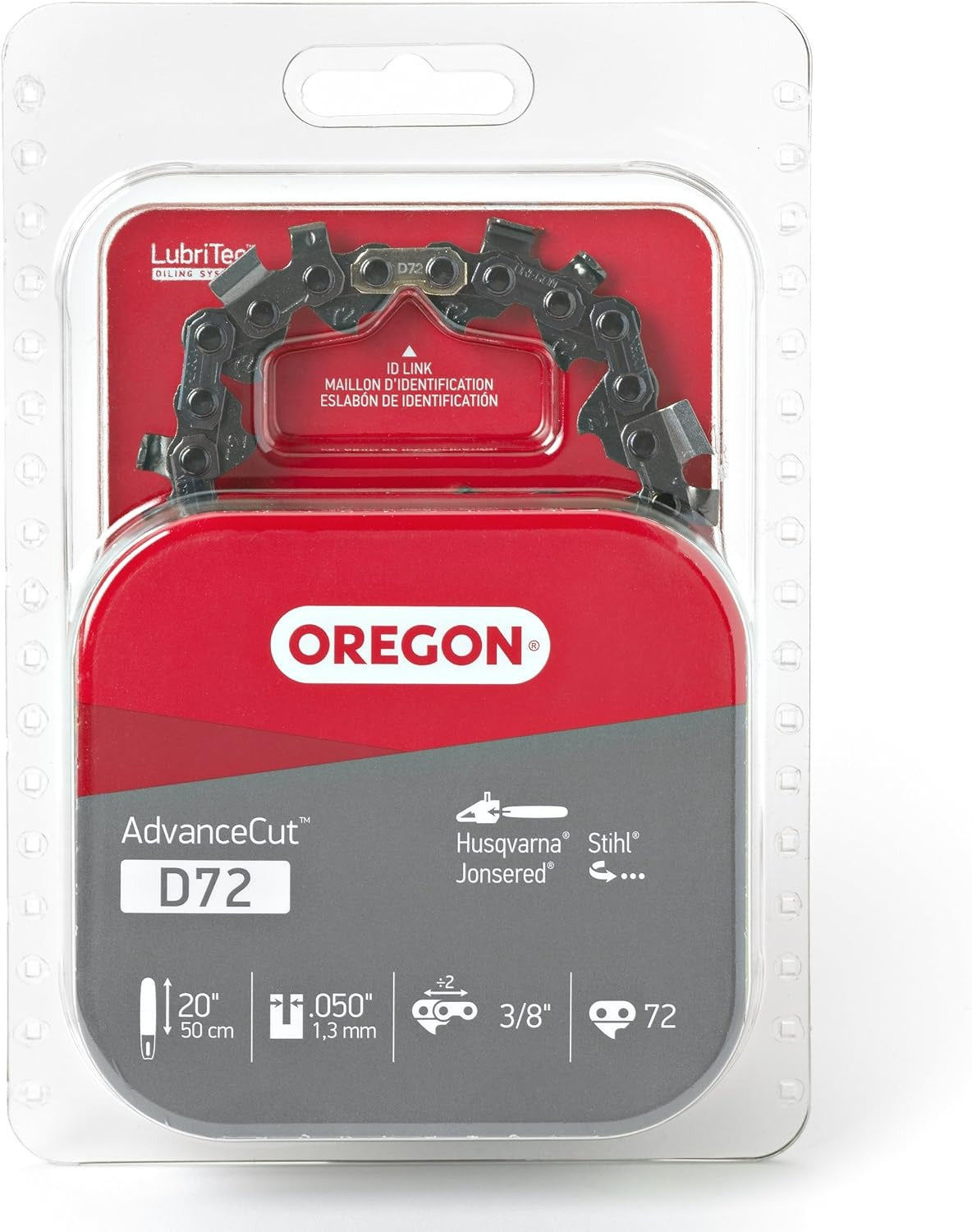 OREGON Oregon D72 AdvanceCut chainsaw chain (20-inch / 72 drive links) D72