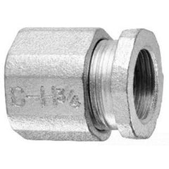 Crouse-Hinds 199 4 Threaded 3pc Rigid/IMC Conduit Coupling, Concrete Tight, Malleable Iron