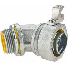 Crouse-Hinds LTB7545G Liquidtight Conduit Connector 3/4 Inch 45 Degree Aluminum Ground Lug