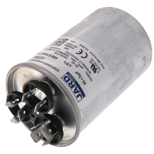 Trane SFCAP35D5440R Round Run Capacitor 35/5 MFD 440v Dual CPT00977