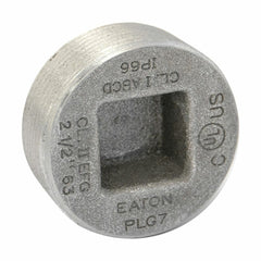 Eaton PLG28 Eaton Crouse-Hinds series PLG conduit plug, Rigid/IMC, Steel, 1/4, Recessed