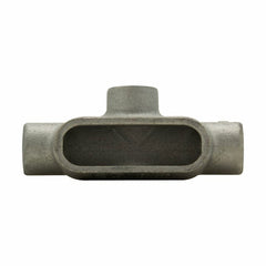 Eaton T57 Condulet Form 7 conduit outlet body, Feraloy iron alloy, T shape, 1-1/2