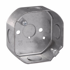 Eaton TP256 Octagon Outlet Box, Steel, 3-1/4 In Width X 1-1/2 In Depth X 3-1/4 In Height