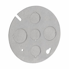 Crouse-Hinds TP648 Concrete Box Plate, No Stud, (3) 1/2, (2) 3/4, Steel