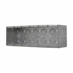 Crouse-Hinds TP695 6-Gang Steel Masonry Box 11 in Width X 3-1/2 Inch Depth X 3-3/4 Inch Height