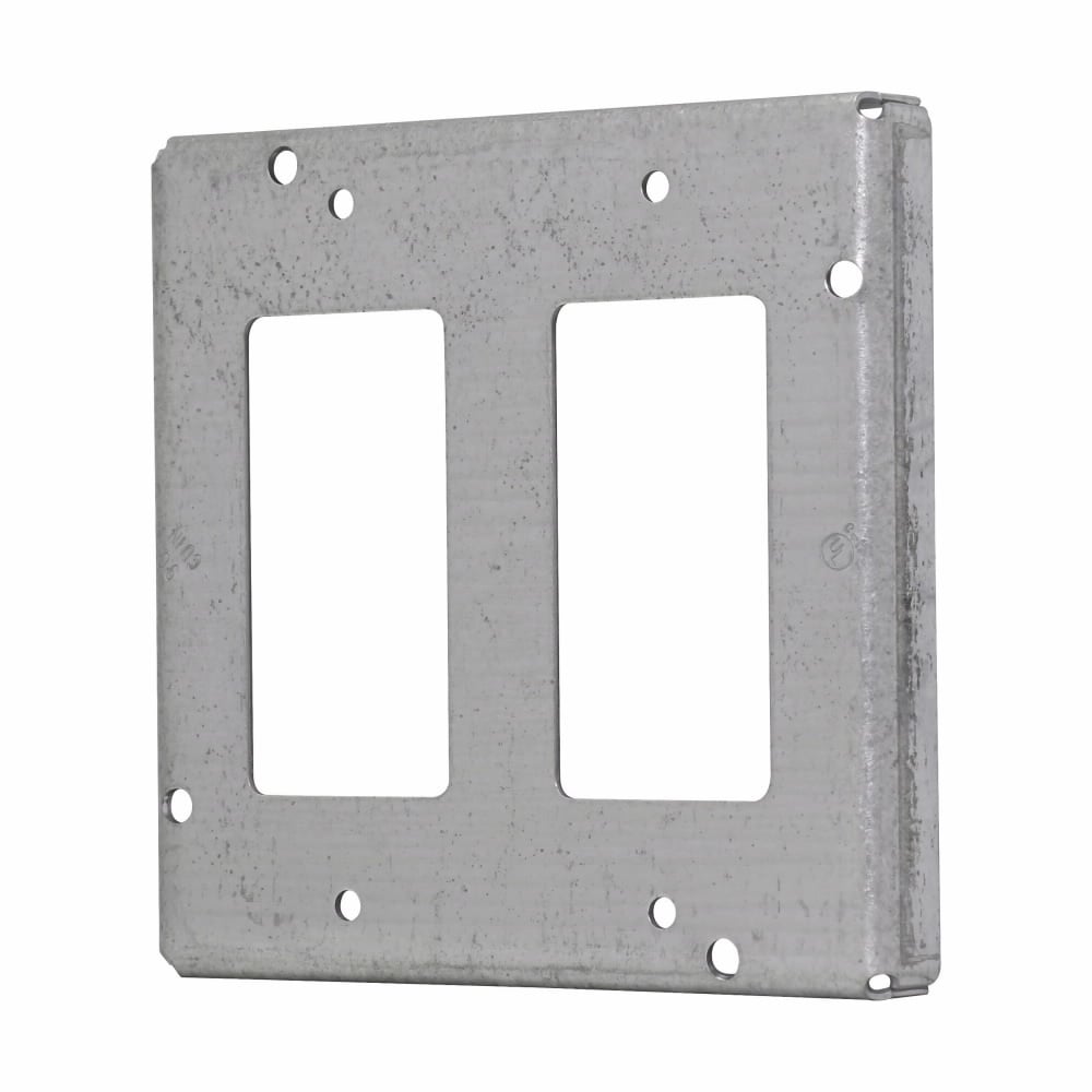 Eaton TP741 Square Surface Cover 4-11/16 for Two GFI Receptacles