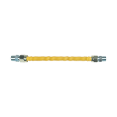 BrassCraft CSSD77-12 ProCoat 3/8 in. MIP x 3/8 in. MIP x 12 in. Stainless Steel Gas Connector 1/2 in. O.D.