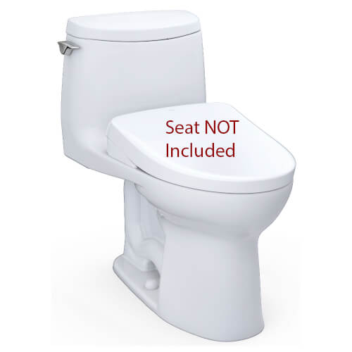 Toto CST604CEFGAT40#01 UltraMax II 1.28 GPF One Piece Elongated Toilet with Left Hand Lever - Less Seat