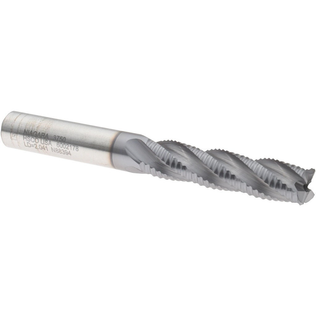 SECO TOOLS Seco 17016193 Roughing End Mill 3/8 in 4 Flute Cobalt Ticn