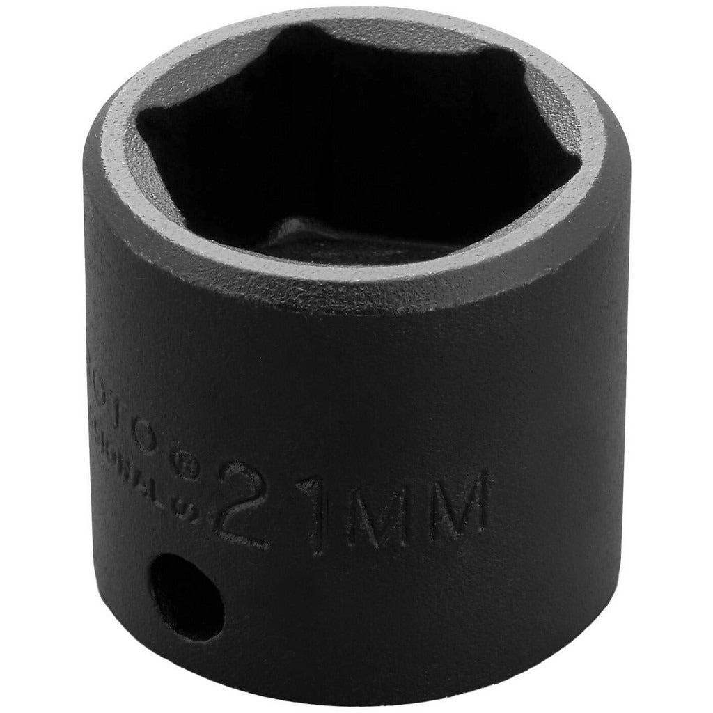 PROTO Proto J7221M Impact Socket 3/8 in Drive 21mm 6-pt