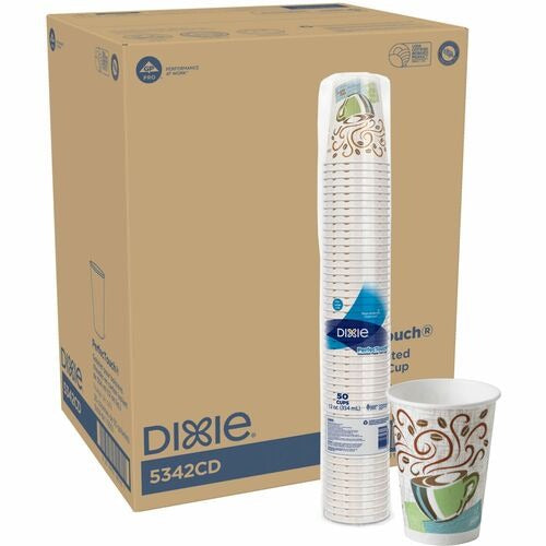 DIXIE Dixie Foods DXE5342CDCT Insulated Hot Cups 12 Oz 1000 Ct
