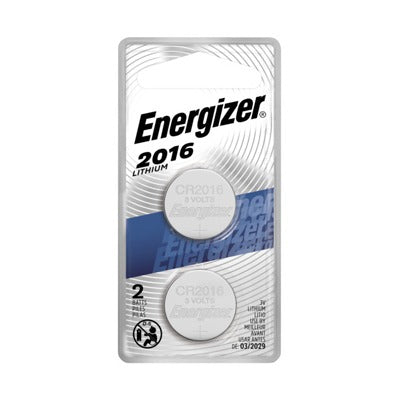 ENERGIZER Eveready Battery Co 2016BP-2N Lithium Coin Cell 3V 2-pack
