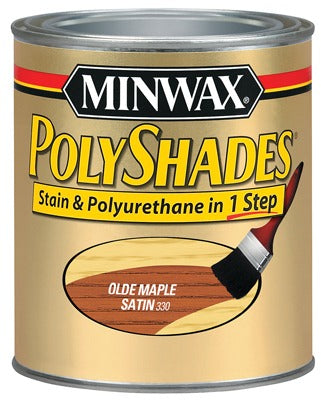 MINWAX Minwax 61330 Polyshades Olde Maple Satin Stain Finish Qt