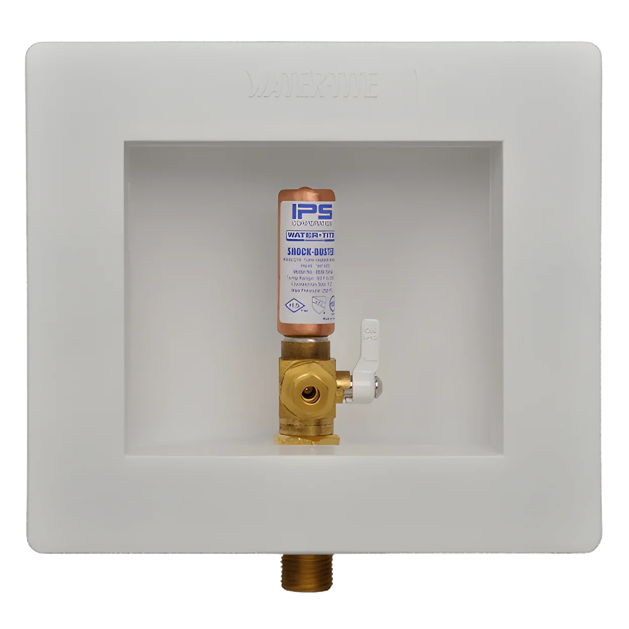IPS IPS 87980 Ice Maker Supply Box Brass Quarter-Turn Valve PEX Connection