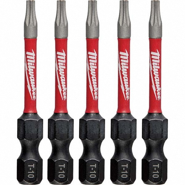 MILWAUKEE Milwaukee Tool 48-32-4682 T10 Torx Bit 1/4 in Hex 5 Pack
