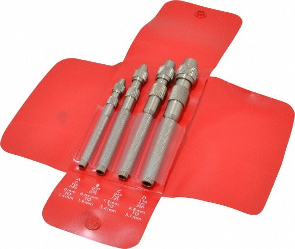 STARRETT Starrett 51140 Pin Vise Set 4 Piece