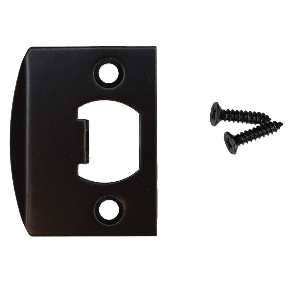 EMTEK Emtek 86084US19 Square Corner Full Lip Strike Flat Black