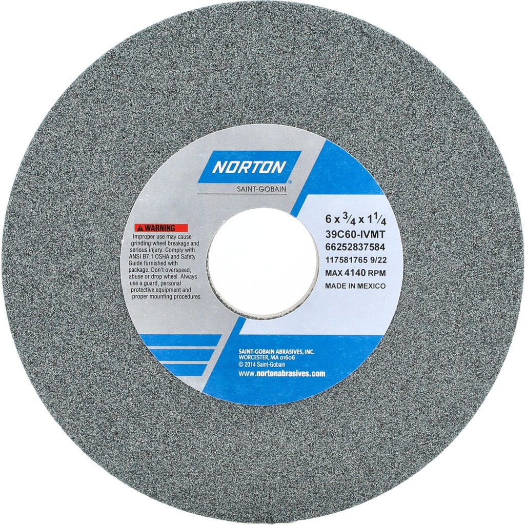 NORTON Norton 66252837584 Surface Grinding Wheel 60 Grit 6 in