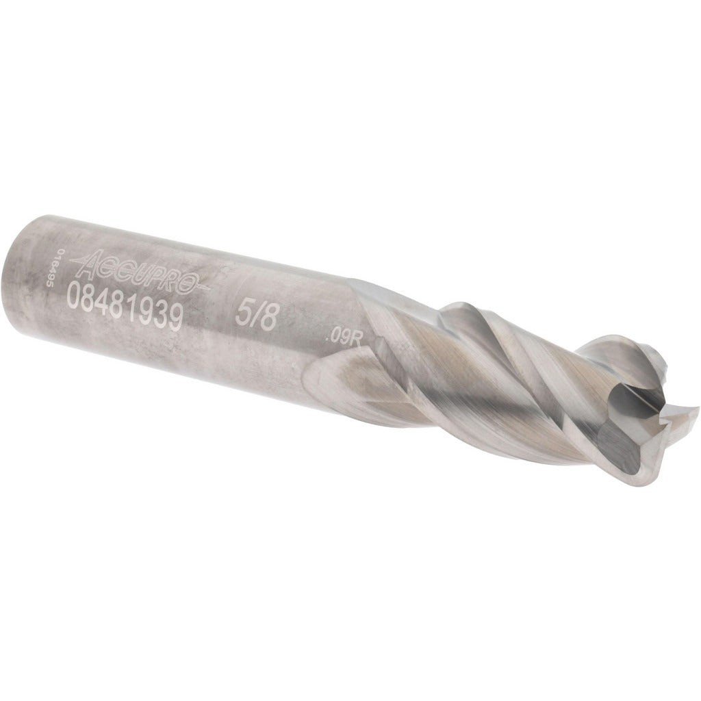 ACCUPRO Accupro 12182099 Corner Radius End Mill 5/8 in 3 Flute Carbide