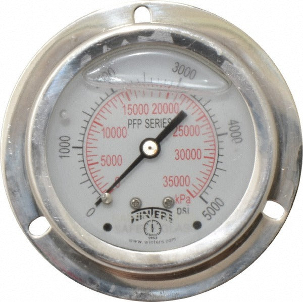 WINTERS Winters PFP852-25FF-SG. Pressure Gauge 0-5000 Psi