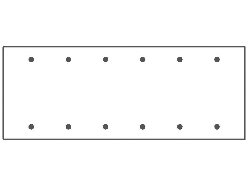 MULBERRY METAL PRODUCTS Mulberry 99156 6-Gang Standard Wallplate (4.5 in H x 11.812 in W)