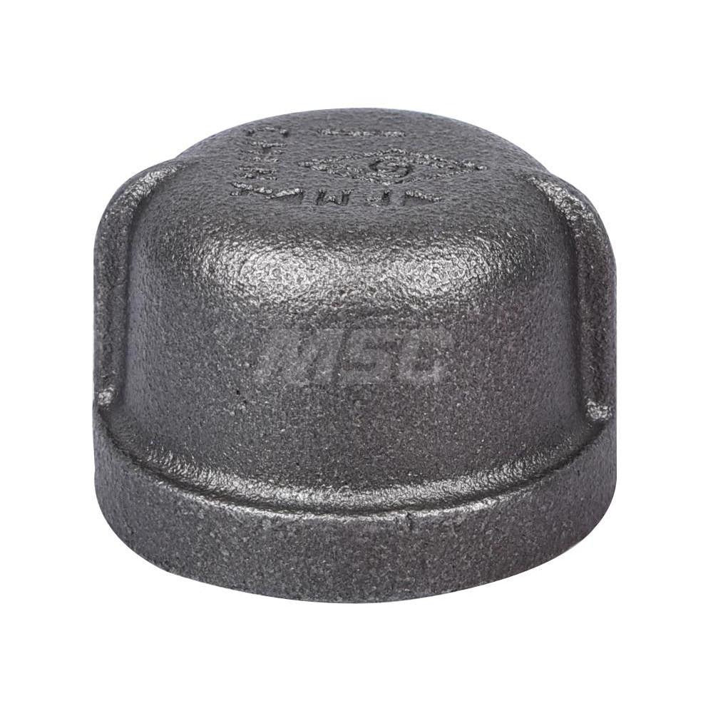 VALUE COLLECTION Value Collection B300 25 Black Iron End Cap 1 in Threaded