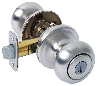 KWIKSET Kwikset 740J 15 Smt Cp K4 Entry Lockset Satin Nickel