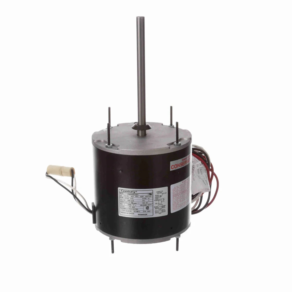 REGAL REXNORD Regal Rexnord FE6002F multi-HP condenser fan motor 1/2-1/5 HP (48 frame, 5-5/8 inch) replacement for Rheem 51230521X