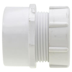 Lasco D113-212 1-1/2 x 1-1/4 PVC DWV Male Trap Adapter with Plastic Nut Spigot x Slip Replacement P103P-212