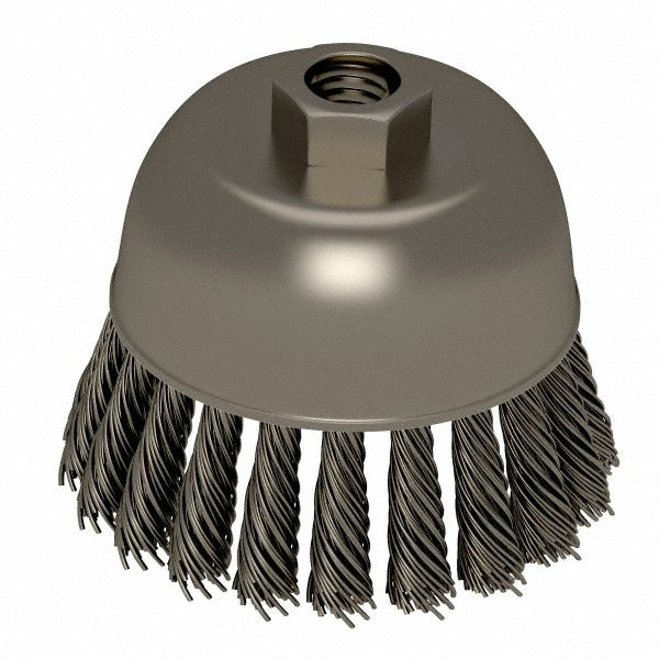 WEILER Weiler 94689 Knotted Cup Brush 2-3/4 in Stainless Steel