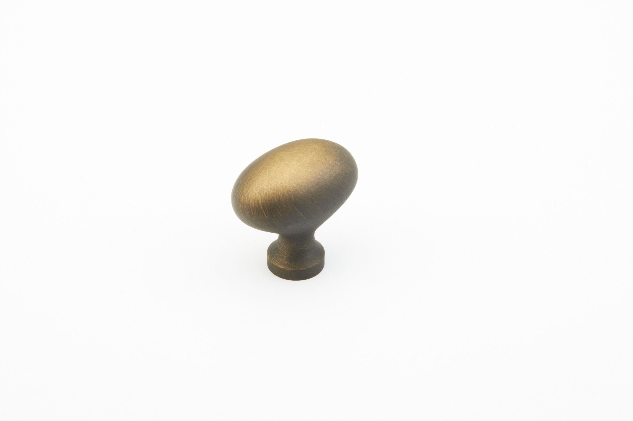 SCHAUB Schaub 719-ALB Oval Cabinet Knob Antique Light Brass