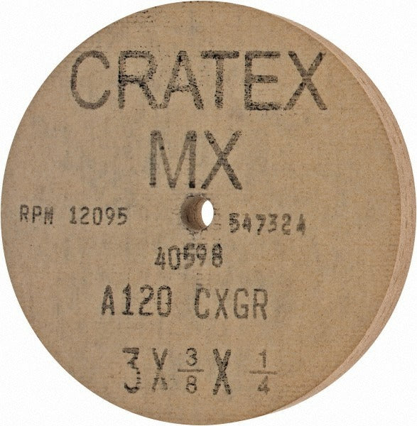 CRATEX Cratex 40598 Surface Grinding Wheel 120 Grit Type 1