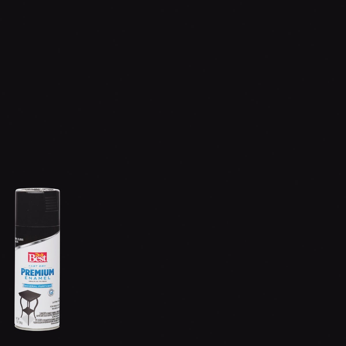 BSC PREFERRED Bsc Preferred 203491D Black Spray Paint 12 Oz Alkyd Enamel