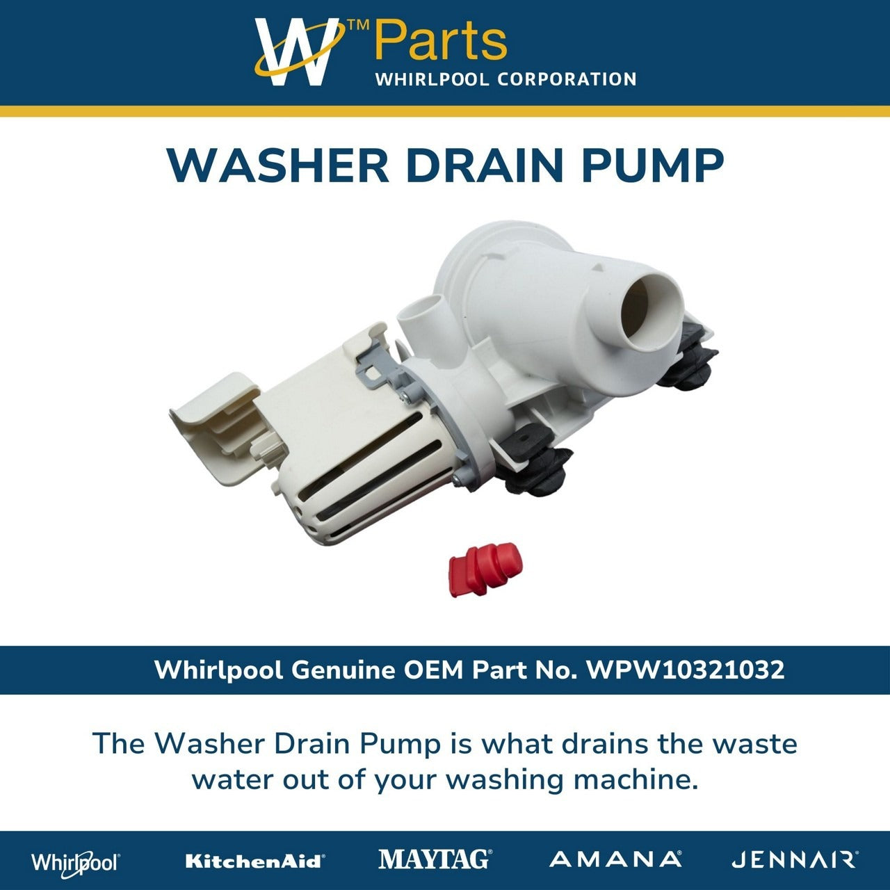 WHIRLPOOL Whirlpool WPW10321032 Pump Assembly