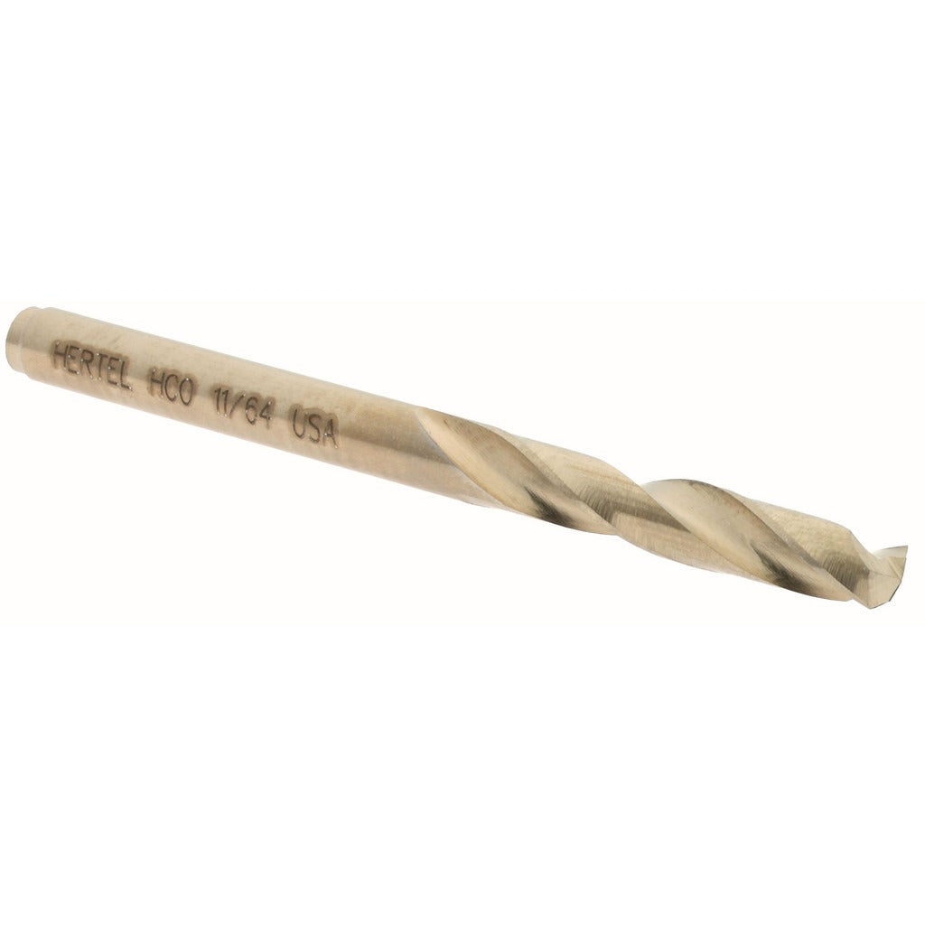 HERTEL Hertel 74130220 Screw Machine Drill Bit 11/64 in Cobalt