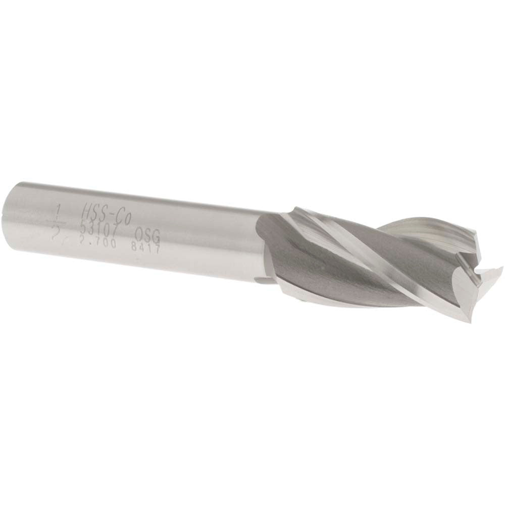 OSG Osg 5310700 Square End Mill 1/2 in 3 Flute Cobalt