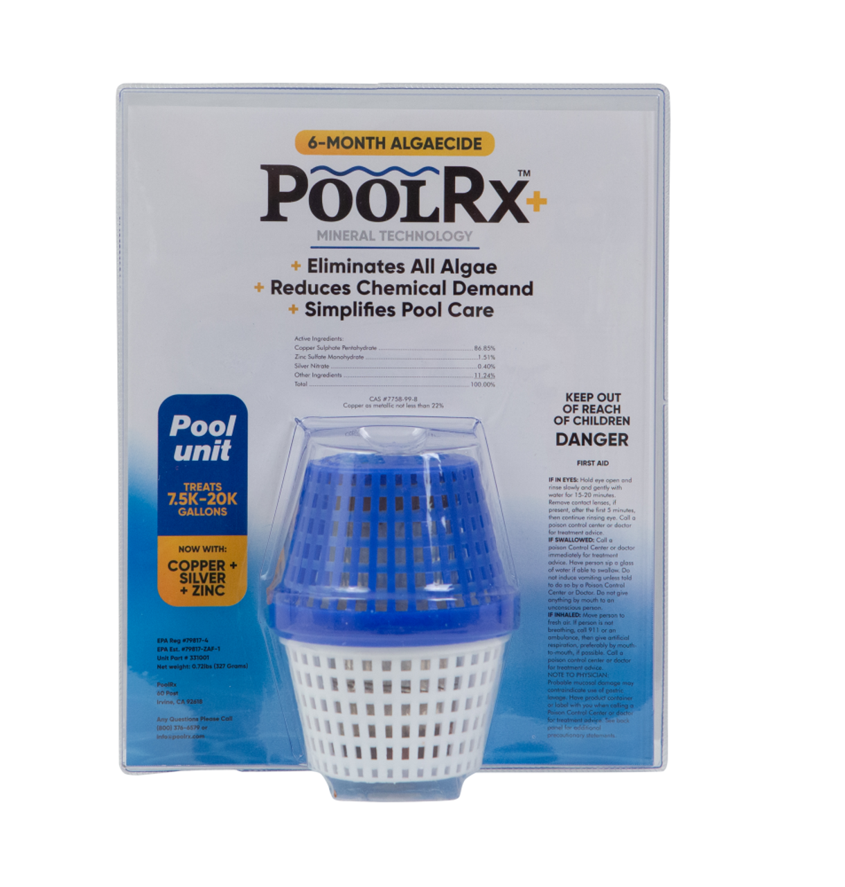 POOLRX POOLRX 331001 Mineral Purifier Pool Unit 7.5k-20k Gal