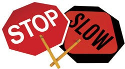 ACCUFORMNMC Accuformnmc PS1 Stop Slow Handheld Traffic Sign