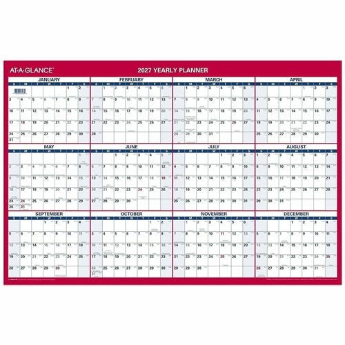 AT-A-GLANCE At-a-glance AAGPM21228 Reversible Wall Calendar 36x24