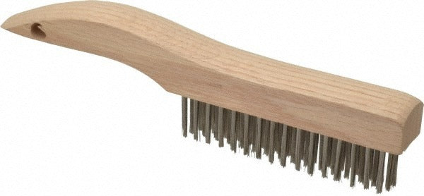 WEILER Weiler 98541 Stainless Steel Scratch Brush 4 Rows 16 Columns