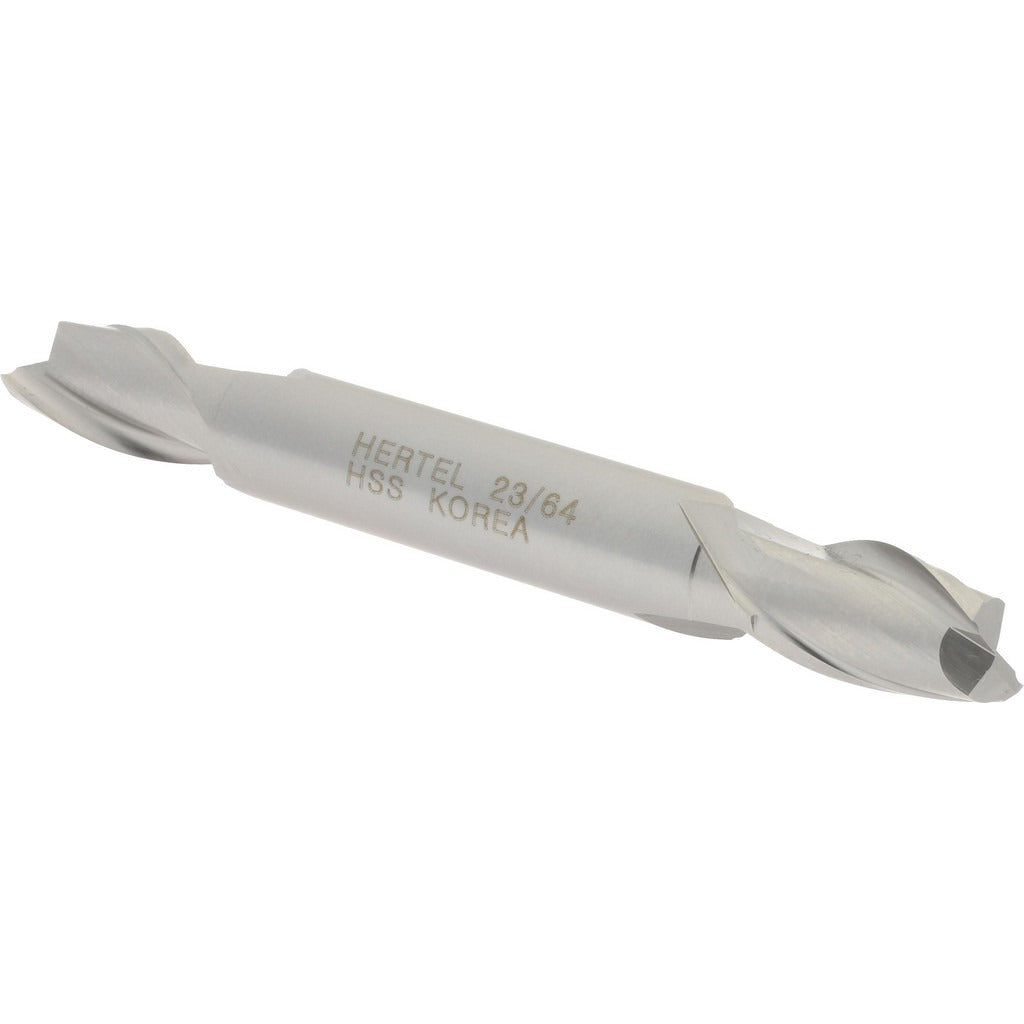 HERTEL Hertel E1050023 Square End Mill 23/64 Inch 2 Flute Hss