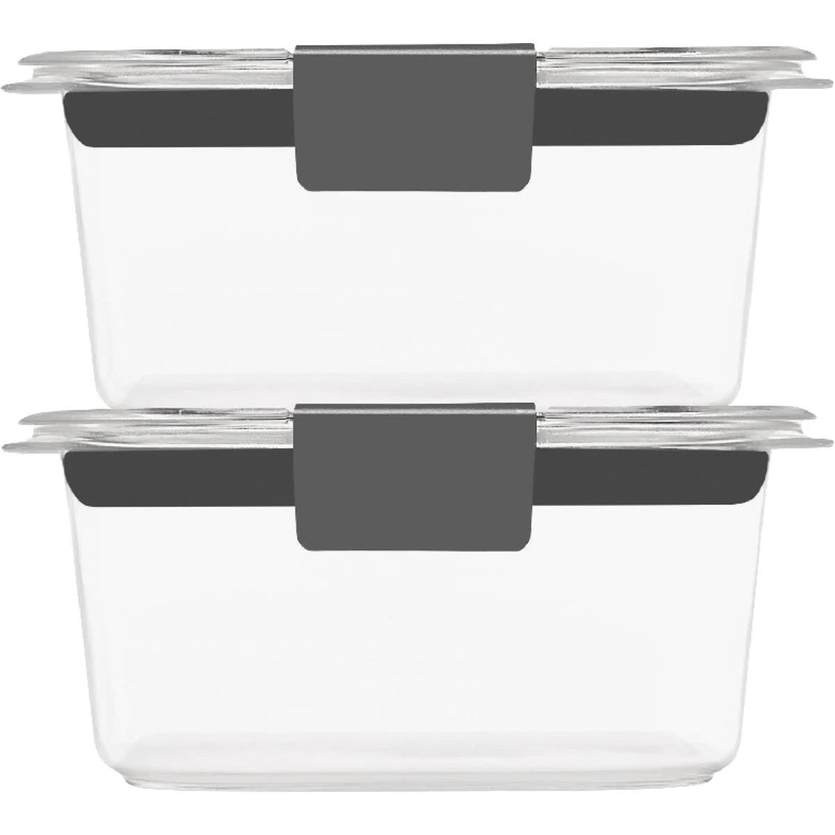 RUBBERMAID Rubbermaid 2183416 Brilliance 1.3 Cup Rectangle Food Storage Container (Pack of 2)