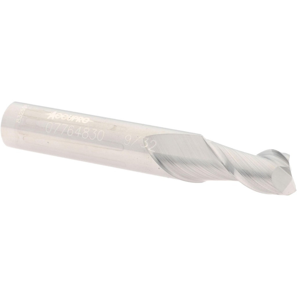 ACCUPRO Accupro 12181638 Square End Mill 9/32 in Solid Carbide