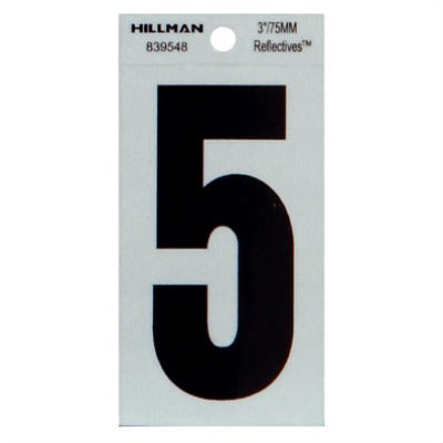 HILLMAN Hillman Fasteners 839548 Reflective Adhesive Number 5 3in