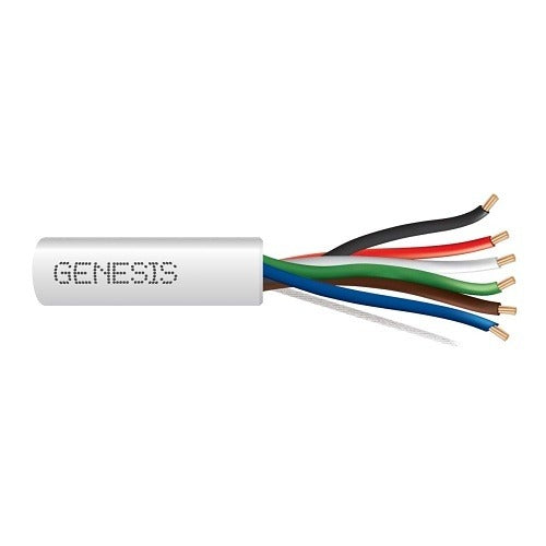 SOUTHWIRE Genesis Cable 21061101 22AWG 6C Cmr FT4 Security Cable 1000ft White