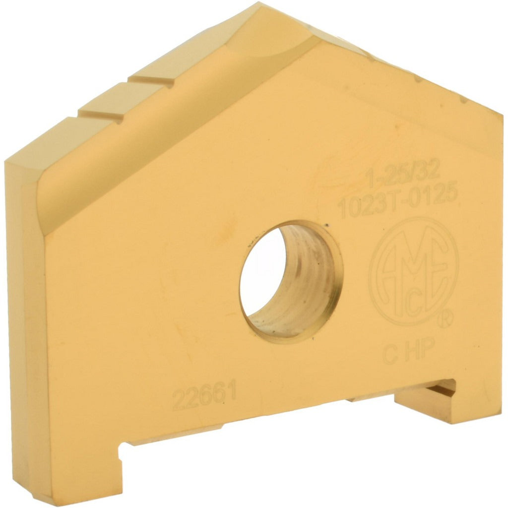 ALLIED MACHINE AND ENGINEERING Allied Machine 1023T-0125 Spade Drill Insert 1-25/32 in Hss Tin