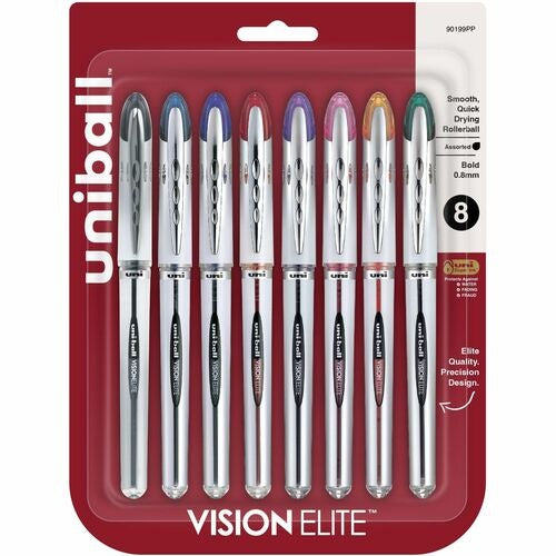 UNI-BALL Uni-ball Corporation UBC90199PP Vision Elite Pen 8-pack