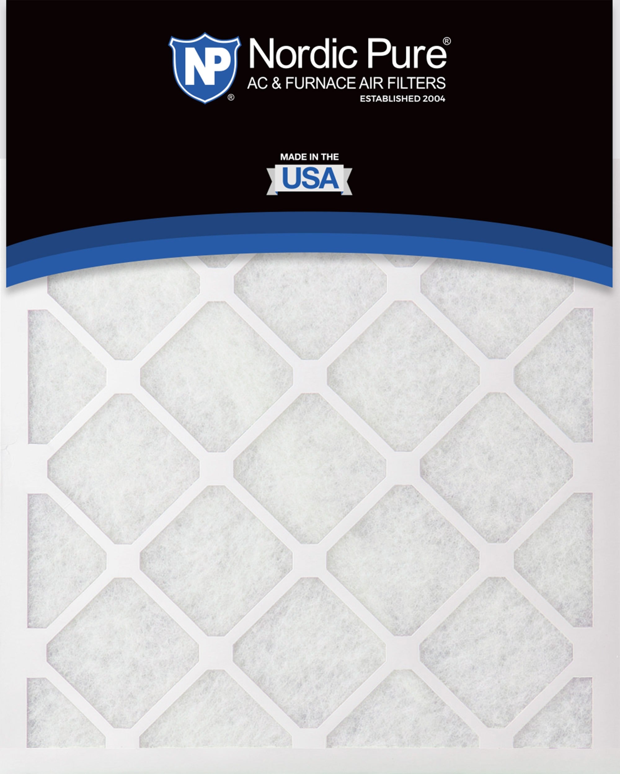 NORDIC PURE Nordic Pure 20x25x1PolyGreen-3 Merv 6 Air Filter 3-pack
